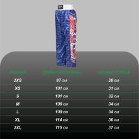 KBT-4058 Брюки для кикбоксинга синие(0)