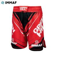 MMI-4022 Шорты MMA SHORT IMMAF красные(4)