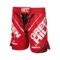 MMI-4022w Шорты MMA SHORT IMMAF женские черно-красные(4)