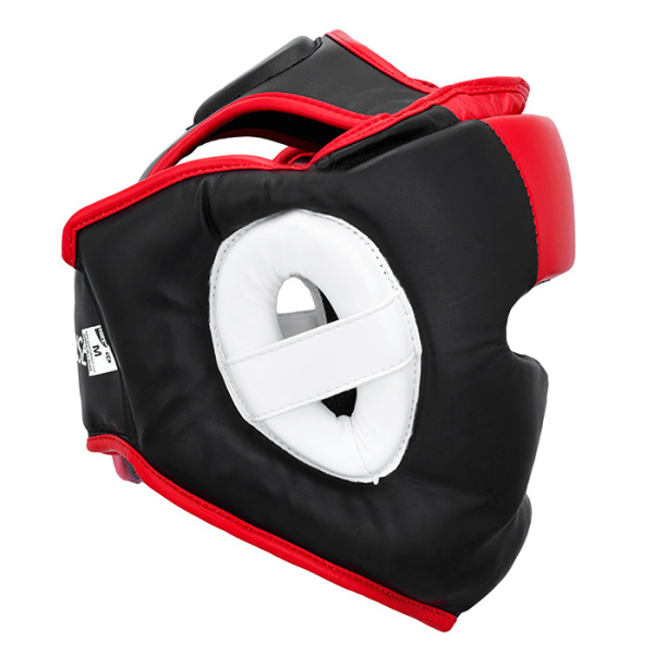 HGP-9015 Боксерский шлем POISE черно-красный(2)