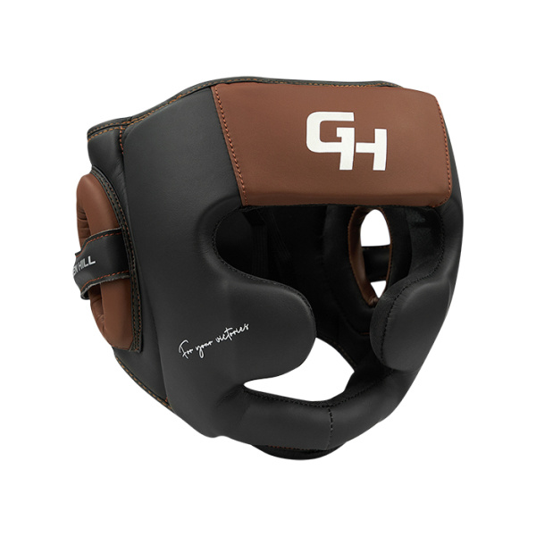 CNHGKF-980 Боксерский шлем Force Full Face KK Чёрно-коричневый(1)