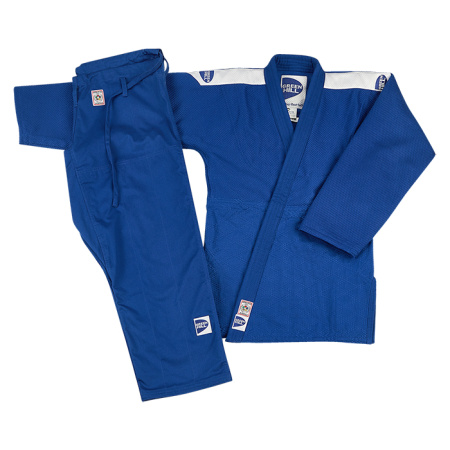 JSS-10212 Кимоно Дзюдо SUPER одобрено IJF синее(5)