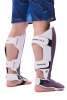 CNSGK-550 Защита голень-стопа Force 3D inject foam KK Фиолетово-белый(4)