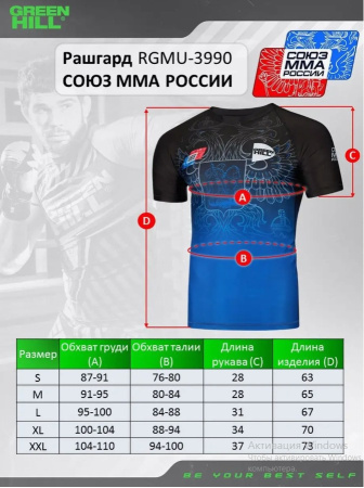 RGMU-3990 Рашгард СОЮЗ ММА РОССИИ синий(5)