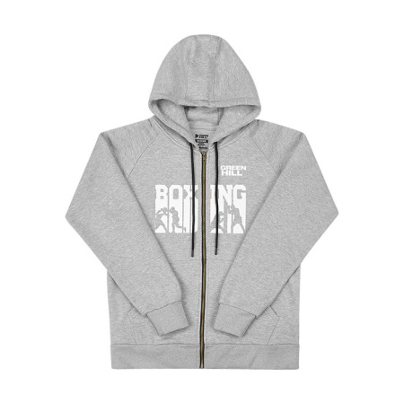 FH-10274A Толстовка на молнии BOXING серая(5)