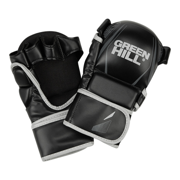 MMI-603GH Гибридные перчатки для MMA черно-серые(3)