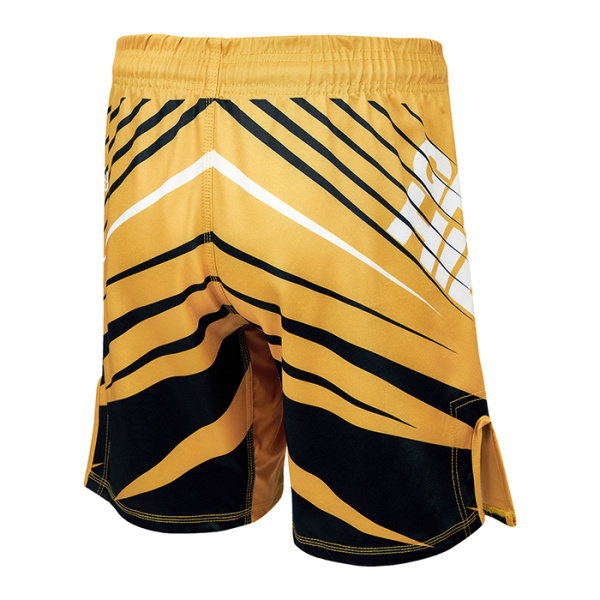 MMI-4022 Шорты MMA SHORT IMMAF черно-золотой(3)
