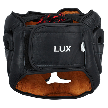HGL-9049 Боксерский шлем LUX черный(3)