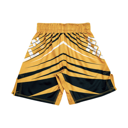 MMI-4022 Шорты MMA SHORT IMMAF черно-золотой(2)