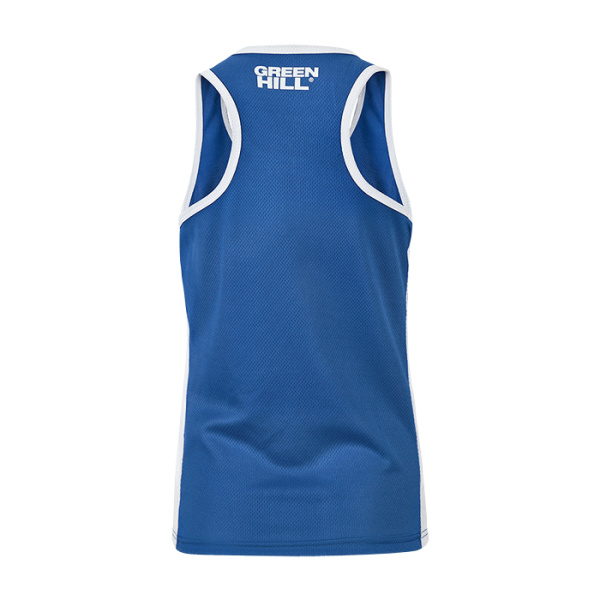 BVE-3802W Женская боксерская майка ELLA синяя(1)