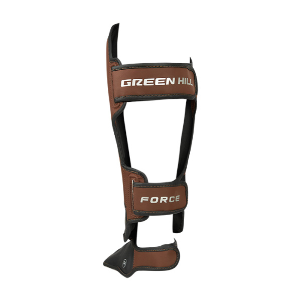 CNSGK-980 Защита голень-стопа Force 3D inject foam KK Чёрно-коричневый(4)