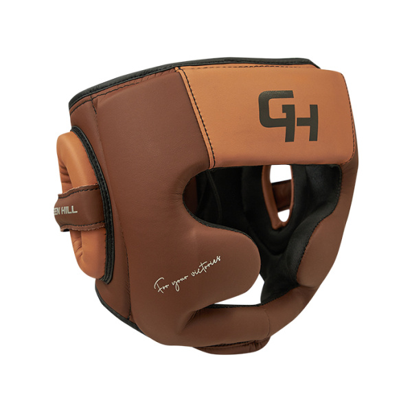 CNHGKF-770 Боксерский шлем Force Full Face KK Коричнево-табачный(1)