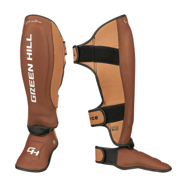 CNSGK-770 Защита голень-стопа Force 3D inject foam KK Коричнево-табачный(1)