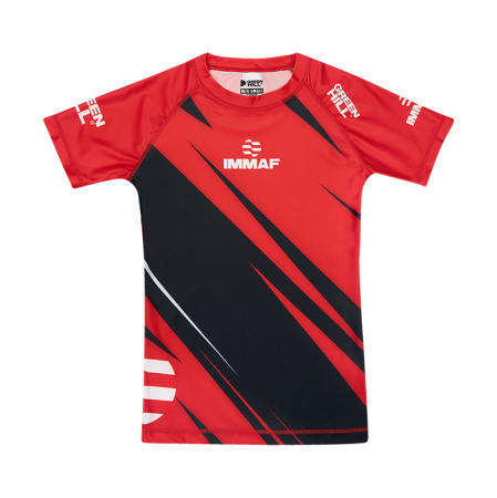 RGI-4021w Рашгард RASH GUARD IMMAF женский черно-красный(1)