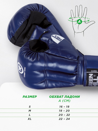 PG-2047CS Перчатки COMBAT SAMBO синие(5)