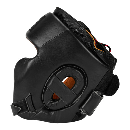 HGS-9029 Боксерский шлем SPARTAN черный(2)