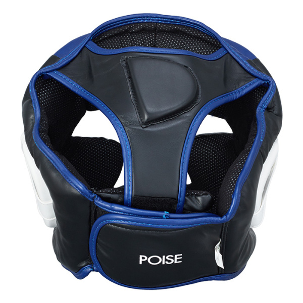 HGP-9015 Боксерский шлем POISE черно-синий(2)
