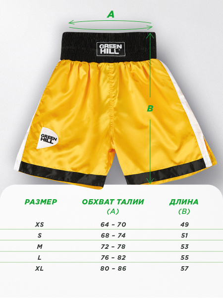 BSP-3775 Боксерские шорты PIPER жёлто-чёрные(3)