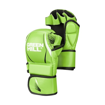 MMI-603GH перчатки MMA IMMAF approved зелено-черные (
