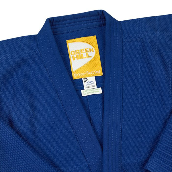 JSPT-10362 Кимоно дзюдо PROFESSIONAL GOLD IJF синее(1)