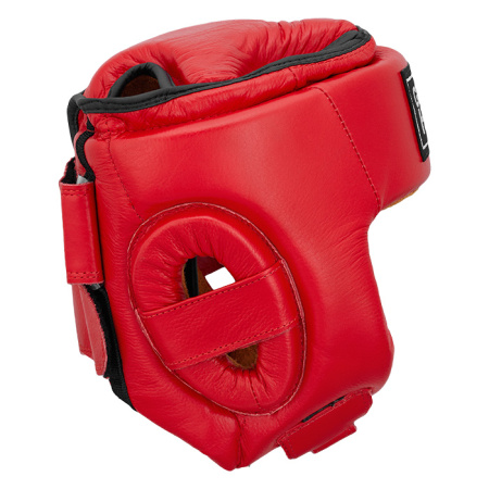 HGB-4016 Кикбоксерский шлем BEST красный(1)