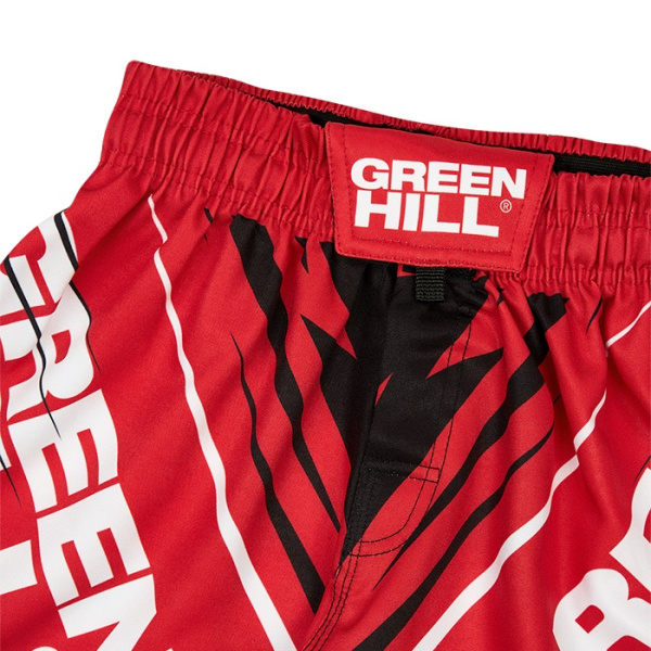 MMI-4022w Шорты MMA SHORT IMMAF женские черно-красные(2)