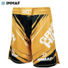 MMI-4022 Шорты MMA SHORT IMMAF черно-золотой(4)