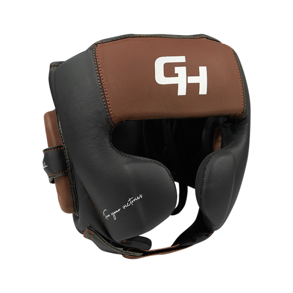 CNHGKM-980 Боксерский шлем Force Mex KK Чёрно-коричневый(1)