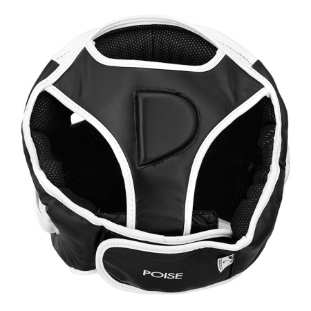 HGP-9015 Боксерский шлем POISE черно-белый(1)