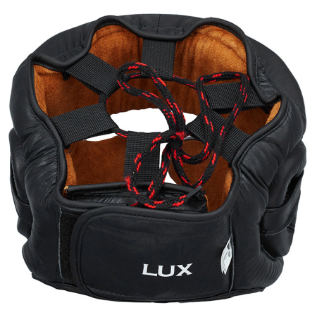 HGL-9049 Боксерский шлем LUX черный(4)
