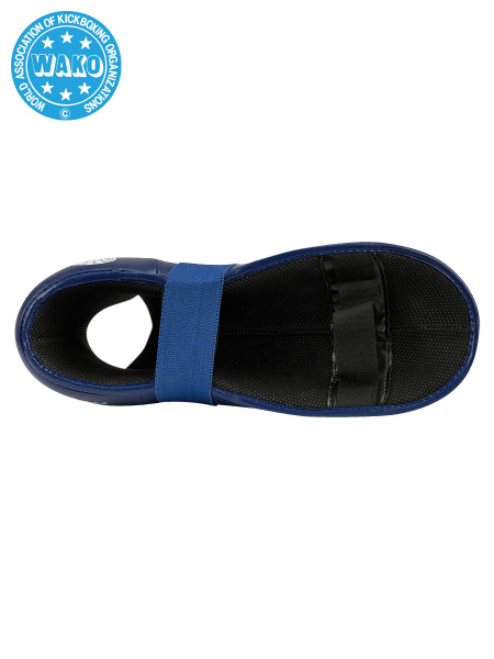 KBSP-3076w Кикбоксерские футы PANTHER WAKO синие(2)