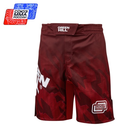 SHR MMU-034    red шорты СОЮЗ ММА logo