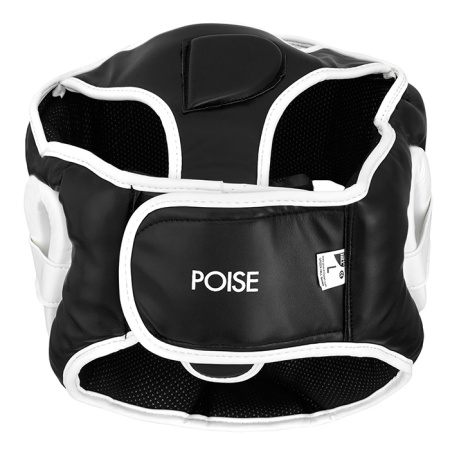 HGP-9015 Боксерский шлем POISE черно-белый(0)