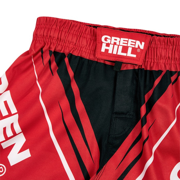MMI-4022 Шорты MMA SHORT IMMAF красные(2)