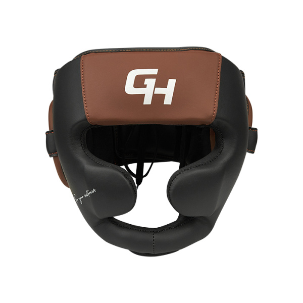 CNHGKF-980 Боксерский шлем Force Full Face KK Чёрно-коричневый(3)