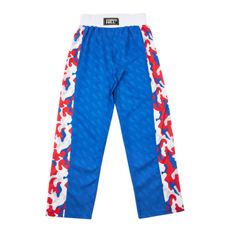 KBT-2089K Кикбоксерские брюки детские синие(3)