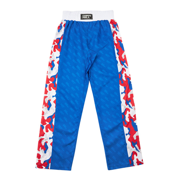 KBT-2089K Кикбоксерские брюки детские синие(3)