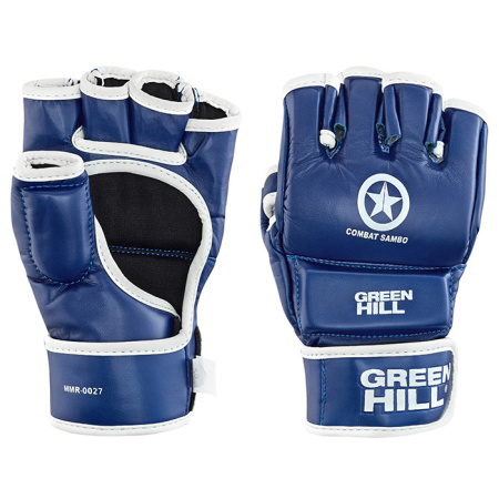 MMR-0027cs Перчатки COMBAT SAMBO синие(1)