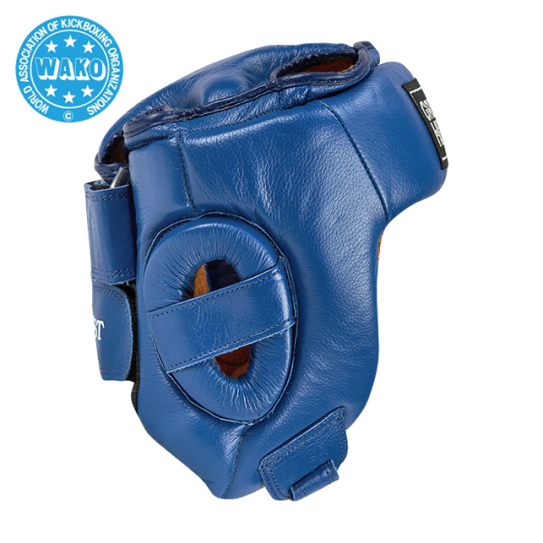 HGB-4016w Кикбоксерский шлем BEST WAKO синий(1)