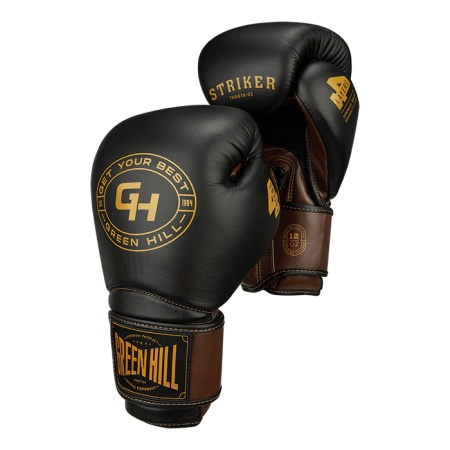 700_THBGTR-02 бокс перчатки Striker черныйкоричневый 12oz (1)