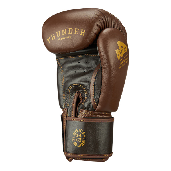 700_THBGSP-12 бокс перчатки Thunder коричневыйтемно-коричневый 14oz (8)