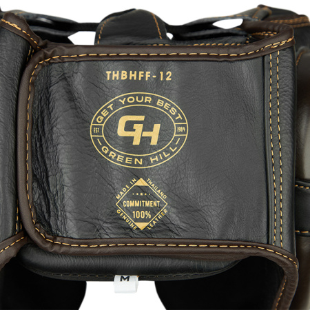 THBHFF-12 боксерский шлем KEEPER чёрный тёмно-коричневый(6)