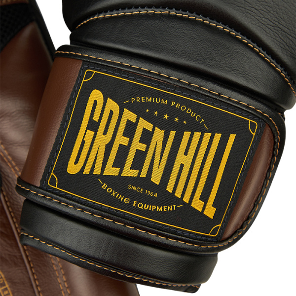 700_THBGTR-02 бокс перчатки Striker черныйкоричневый 12oz (14)