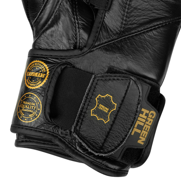 BGPP-2021-0070 Боксерские перчатки Power Padded Training, чёрно-золотые(3)