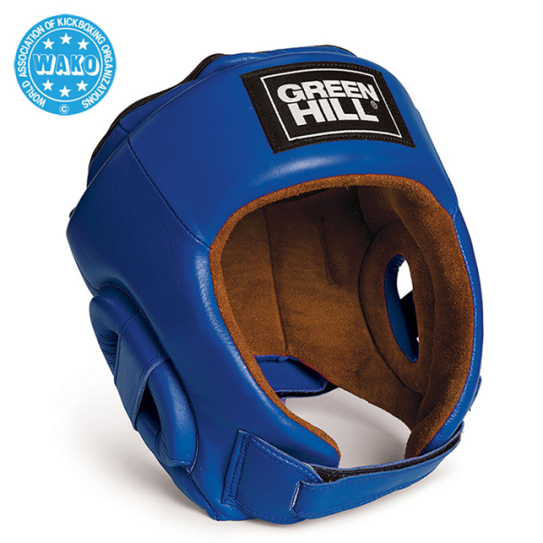HGB-4016w Кикбоксерский шлем BEST WAKO синий(3)