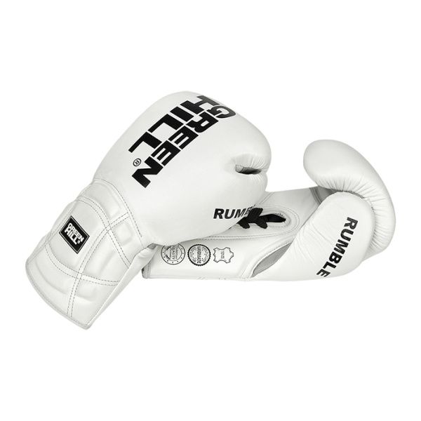 BGR-22-0088 Боксерские перчатки Rumble белые(0)