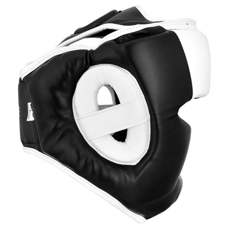 HGP-9015 Боксерский шлем POISE черно-белый(3)