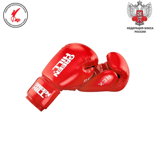 BGR-2272 Боксерские перчатки REX красные(4)