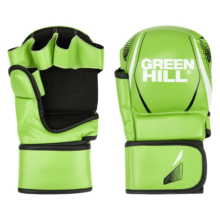 700_MMI-603GH перчатки MMA IMMAF approved зелено-черные (1)