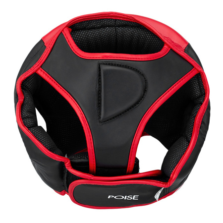 HGP-9015 Боксерский шлем POISE черно-красный(3)